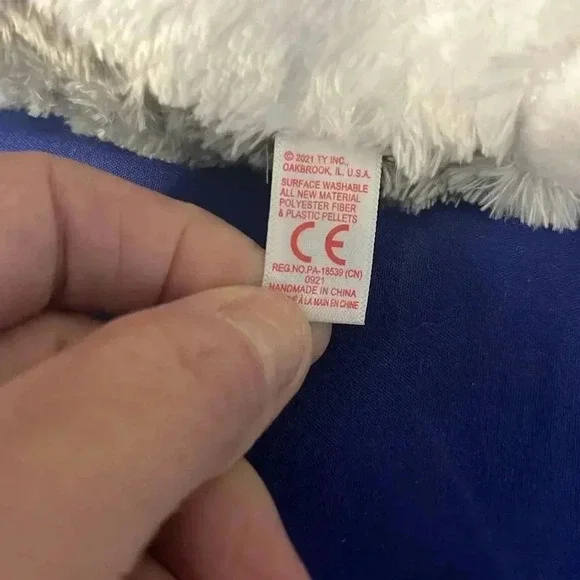 Ty beanie Boo SLUSH the Husky (Glitter Eyes) 10” 💙 - Picture 6 of 9